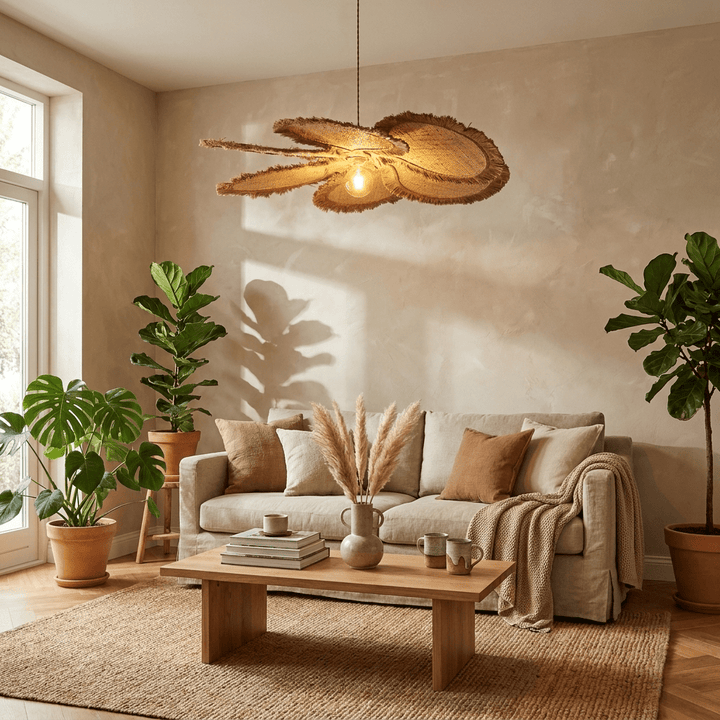 Sfrangia Raffia Pendant Lamp - Vakkerlight