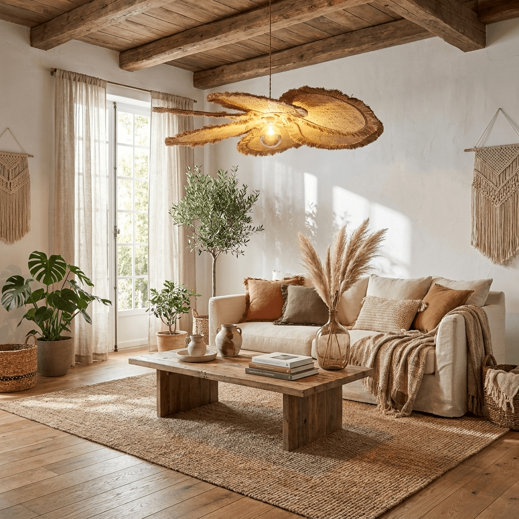 Sfrangia Raffia Pendant Lamp - Vakkerlight