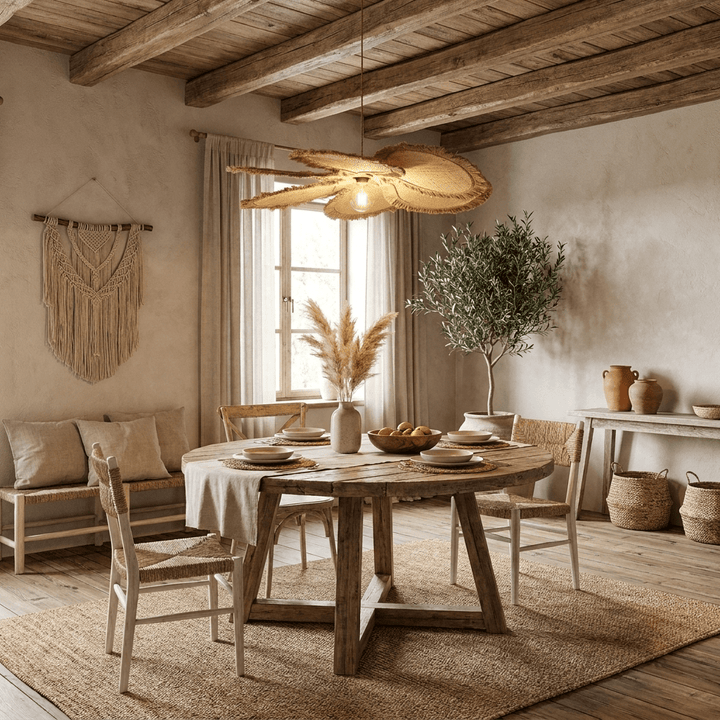 Sfrangia Raffia Pendant Lamp - Vakkerlight