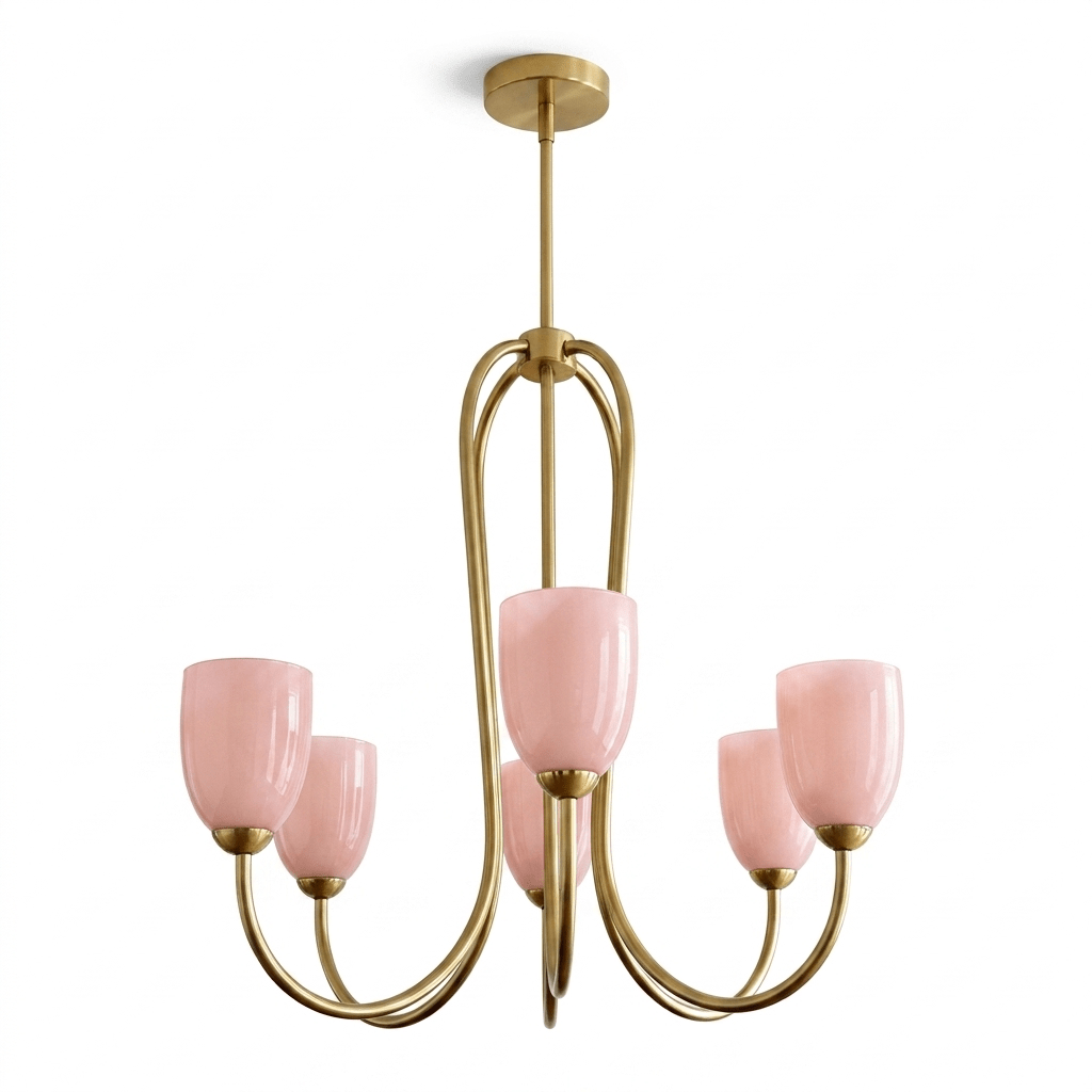 Tulip Gold Chandelier - Vakkerlight