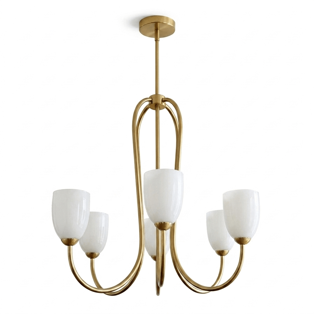 Tulip Gold Chandelier - Vakkerlight
