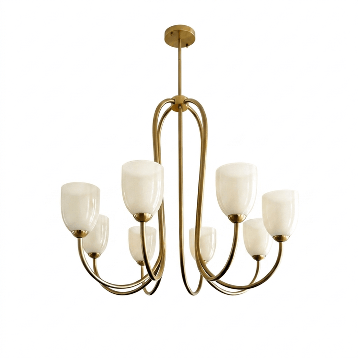 Tulip Gold Chandelier - Vakkerlight