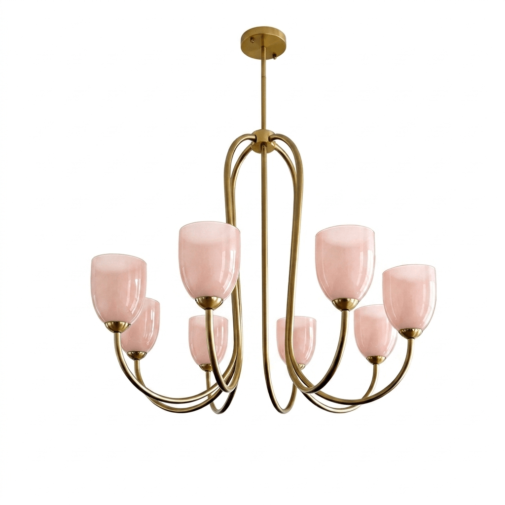 Tulip Gold Chandelier - Vakkerlight