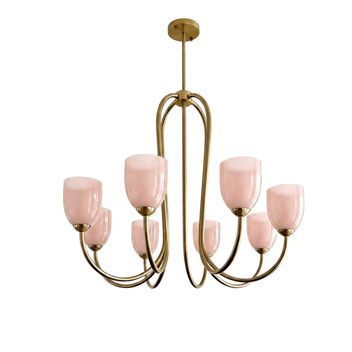 Tulip Gold Chandelier - Vakkerlight
