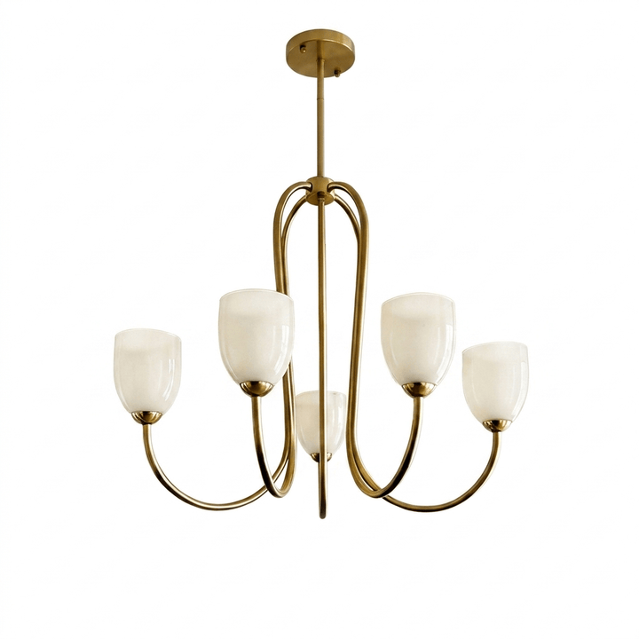 Tulip Gold Chandelier - Vakkerlight