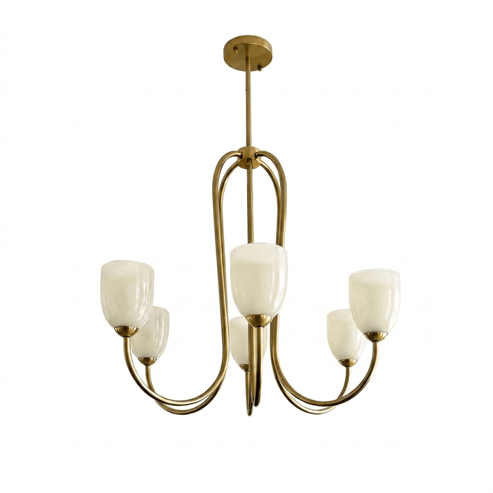 Tulip Gold Chandelier - Vakkerlight