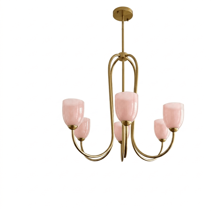 Tulip Gold Chandelier - Vakkerlight