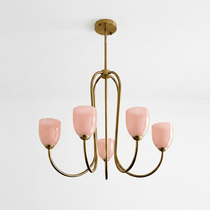 Tulip Gold Chandelier - Vakkerlight
