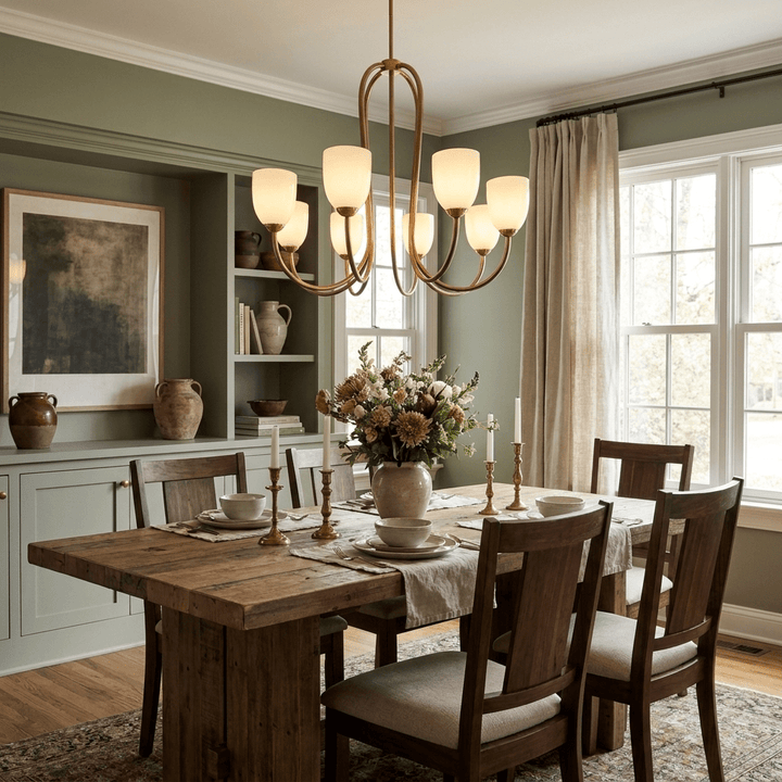 Tulip Gold Chandelier - Vakkerlight