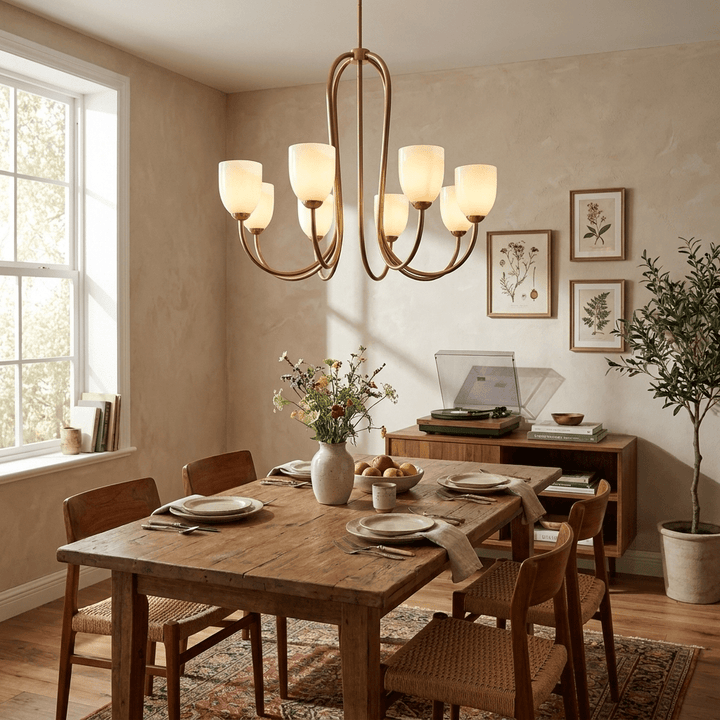 Tulip Gold Chandelier - Vakkerlight