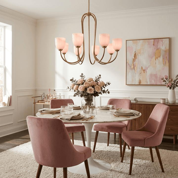 Tulip Gold Chandelier - Vakkerlight