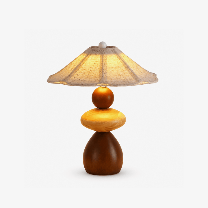 Wood Pebble Table Lamp - Vakkerlight