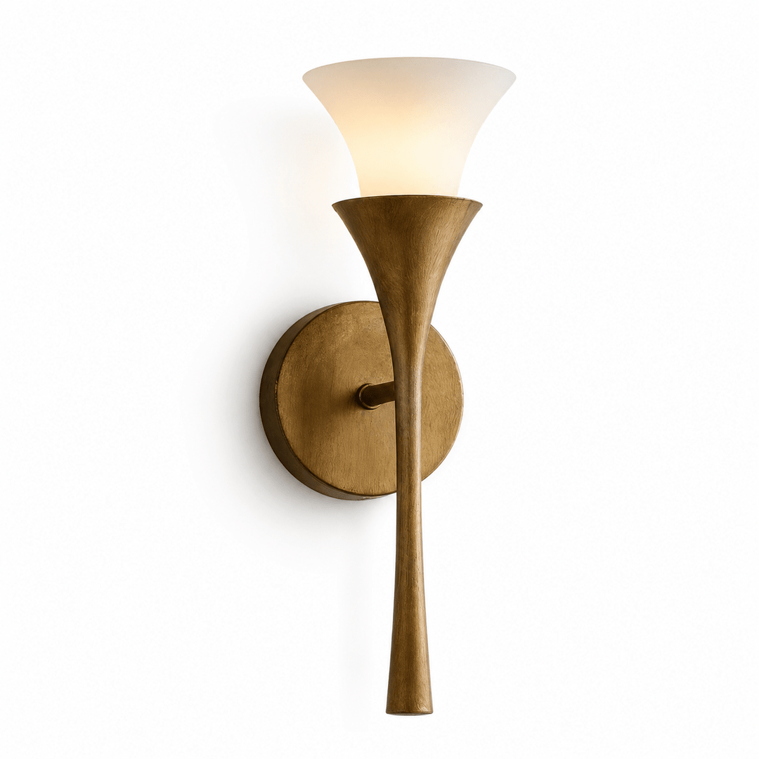 Antique Brass Double Cone Wall Sconce - Vakkerlight