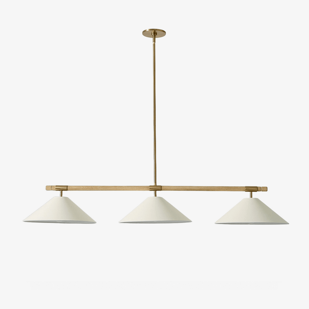 Linen Cone Linear Chandelier - Vakkerlight