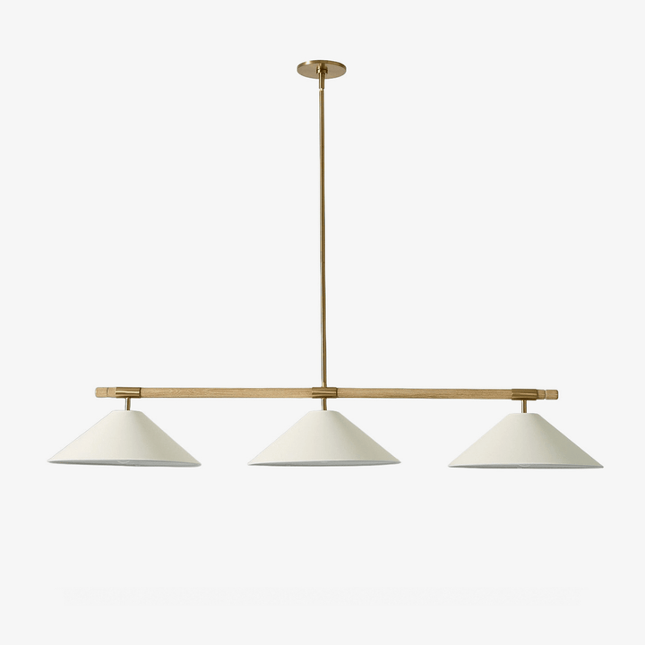 Linen Cone Linear Chandelier - Vakkerlight