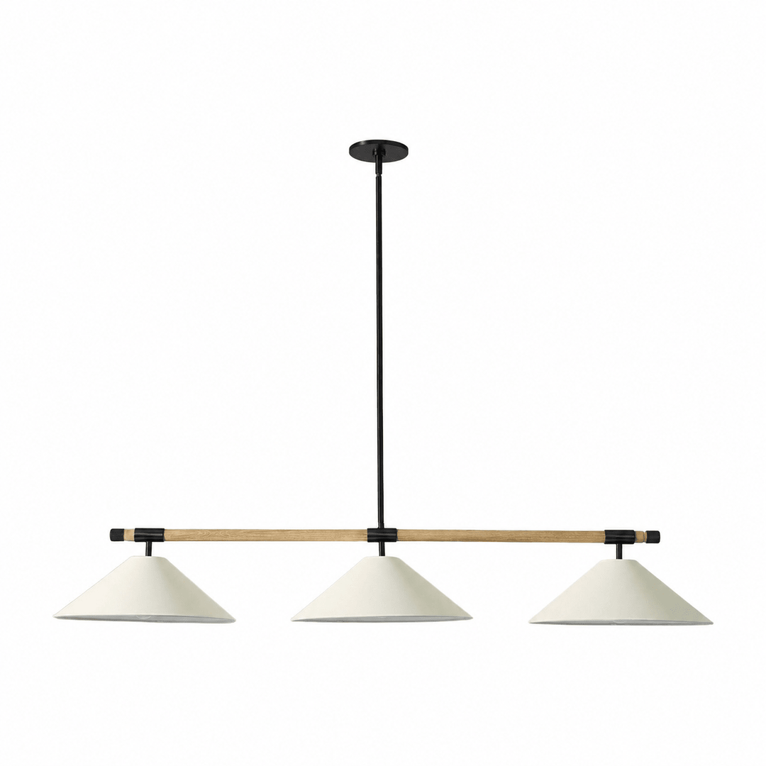 Linen Cone Linear Chandelier - Vakkerlight