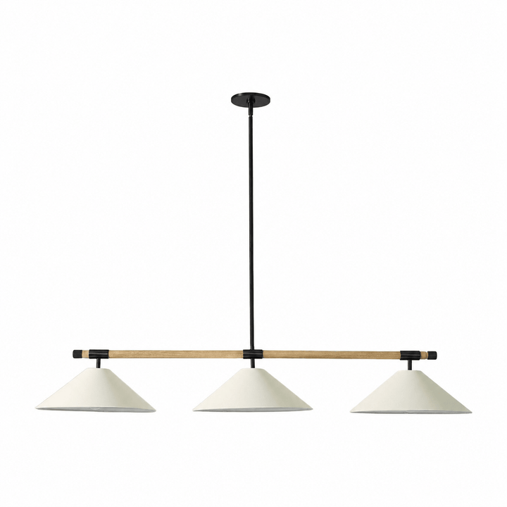 Linen Cone Linear Chandelier - Vakkerlight