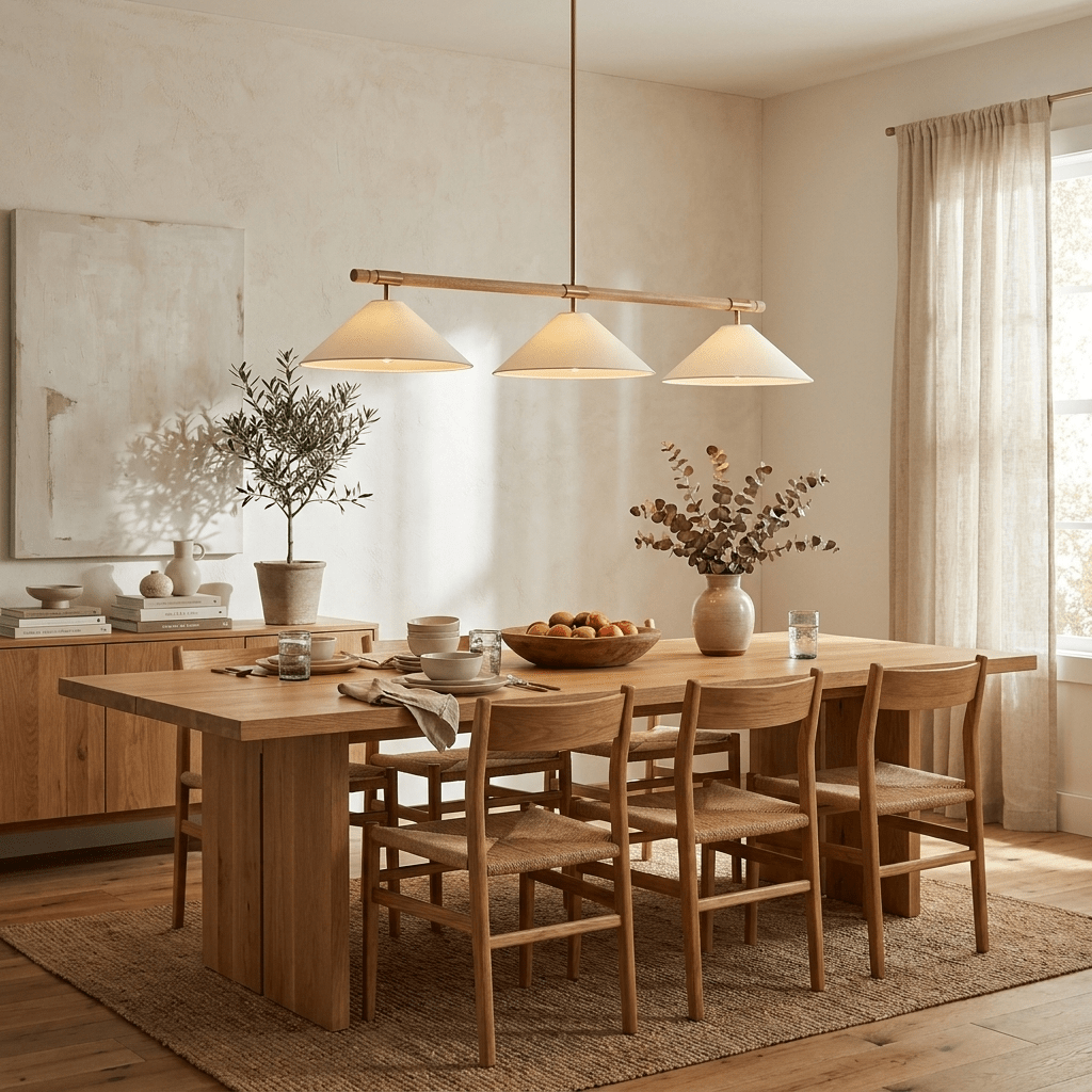 Linen Cone Linear Chandelier - Vakkerlight