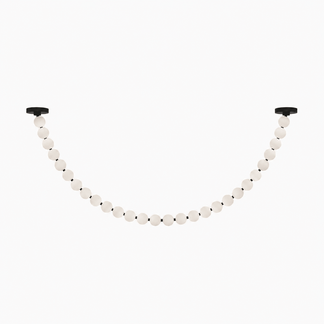 Pearl Necklace Balls Chandelier - Vakkerlight
