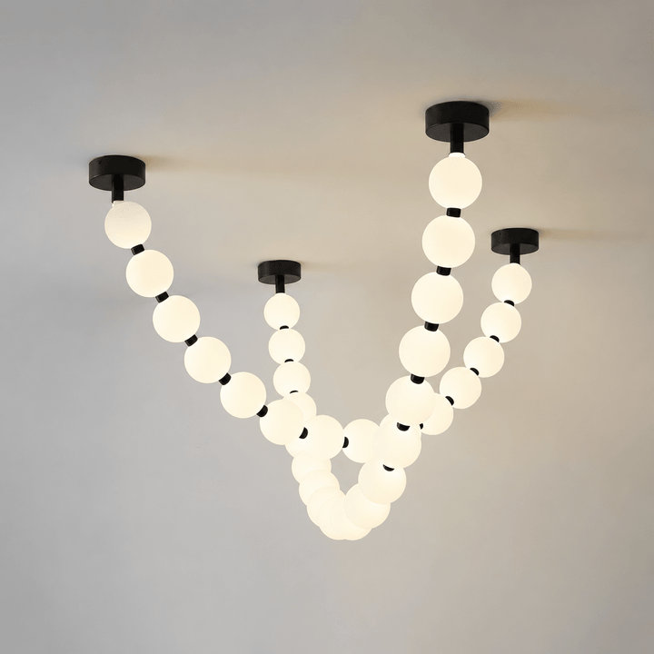 Pearl Necklace Balls Chandelier - Vakkerlight