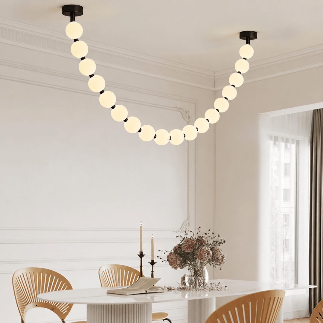 Pearl Necklace Balls Chandelier - Vakkerlight