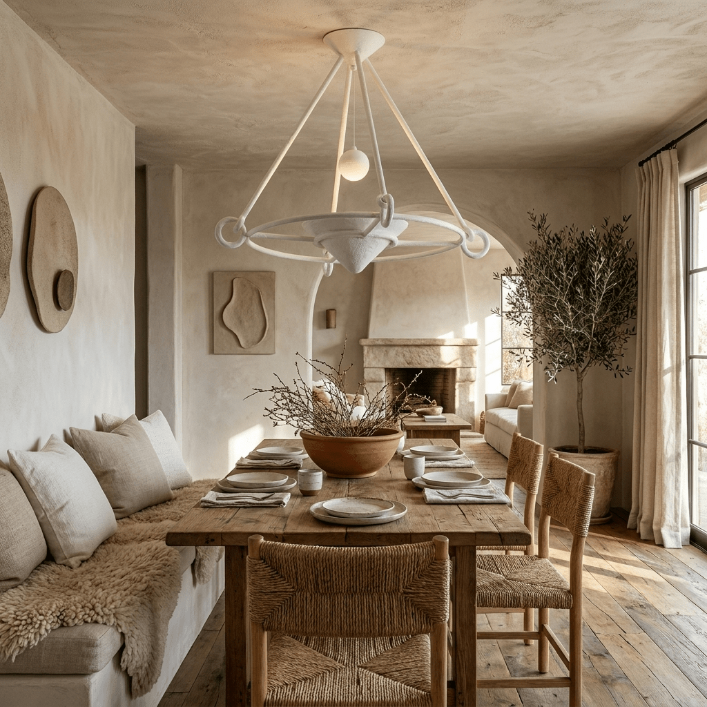 Sculptural Plaster Chandelier - Vakkerlight