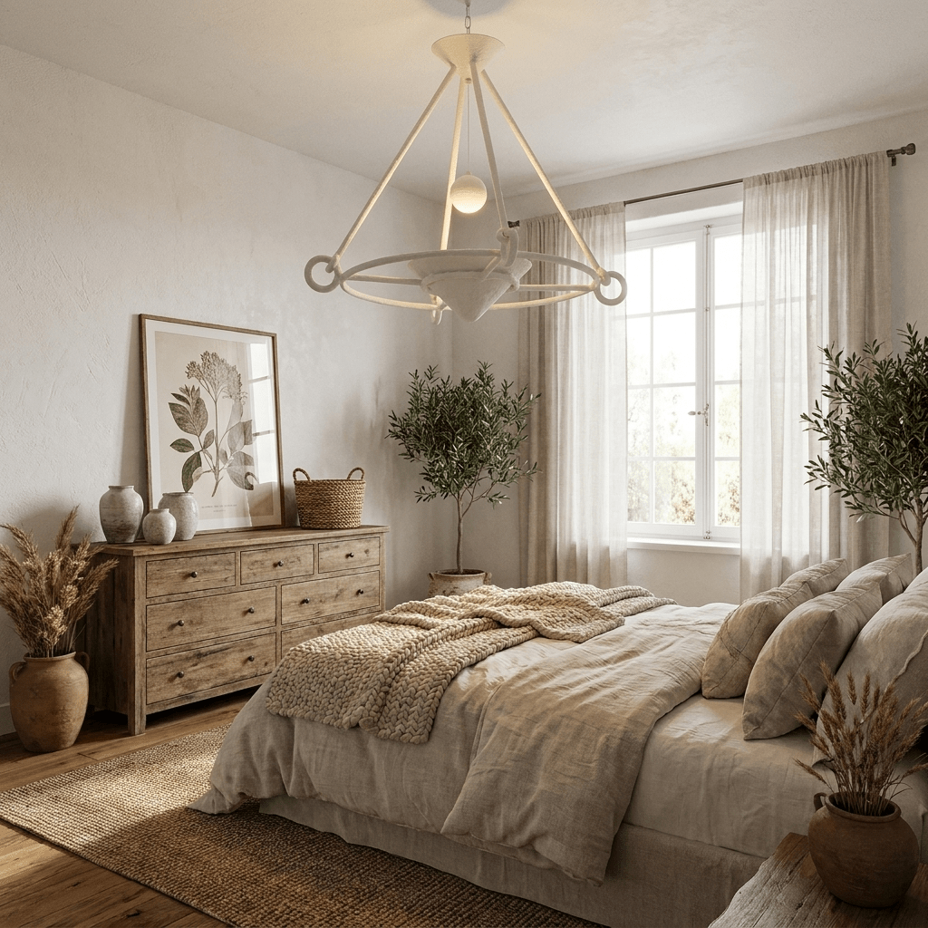 Sculptural Plaster Chandelier - Vakkerlight