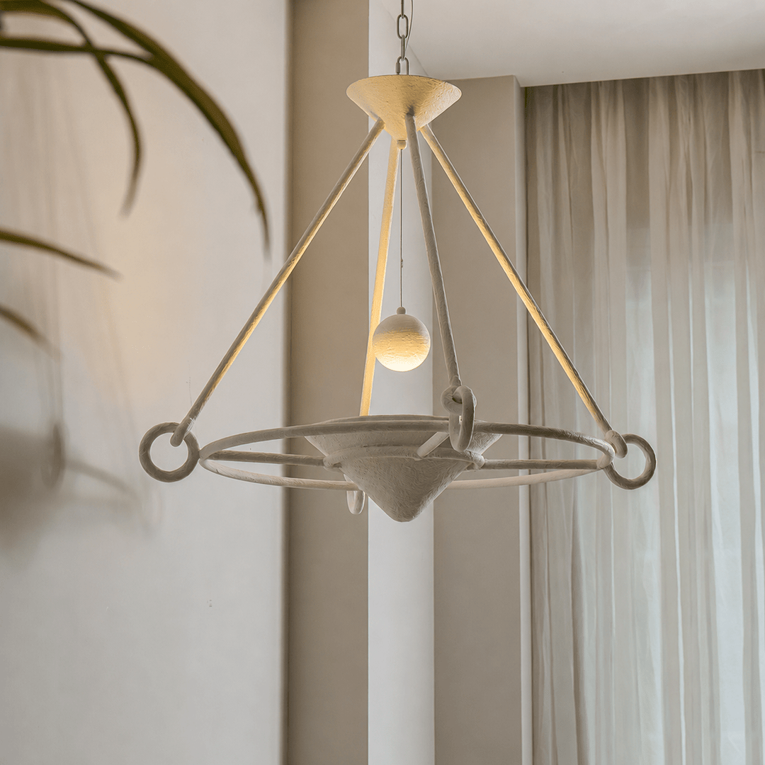 Sculptural Plaster Chandelier - Vakkerlight