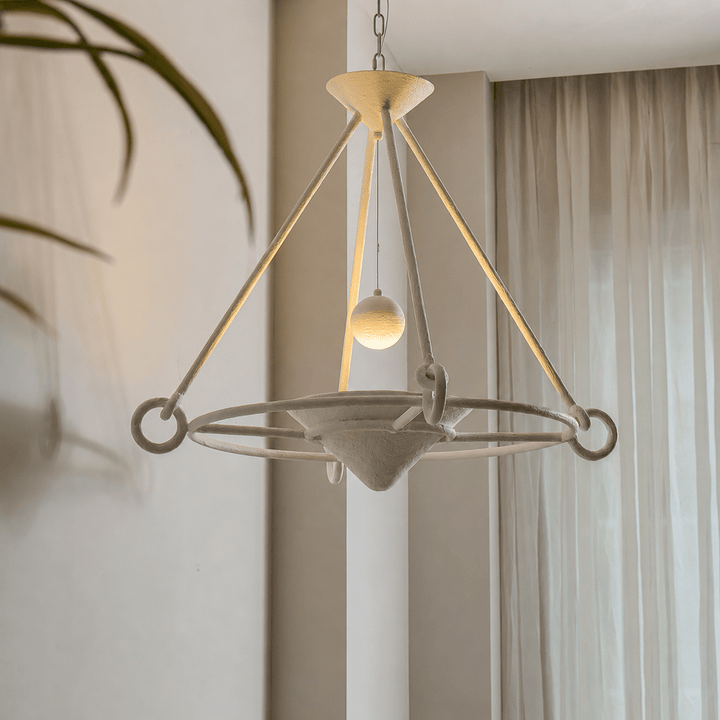 Sculptural Plaster Chandelier - Vakkerlight