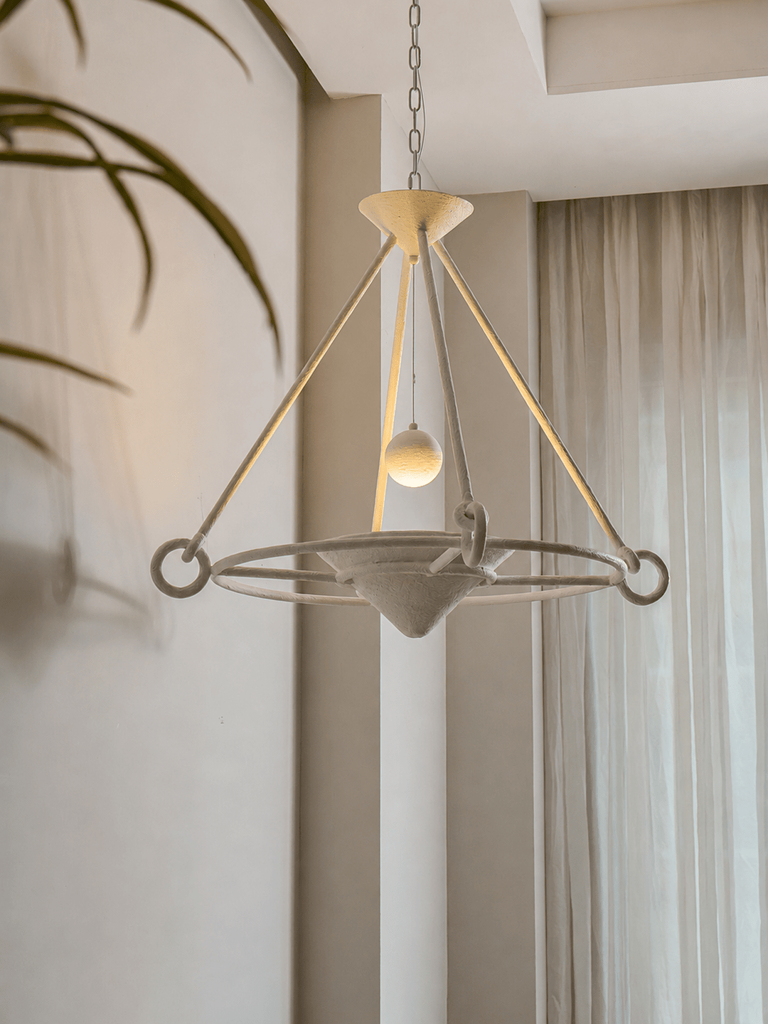 Sculptural Plaster Chandelier - Vakkerlight