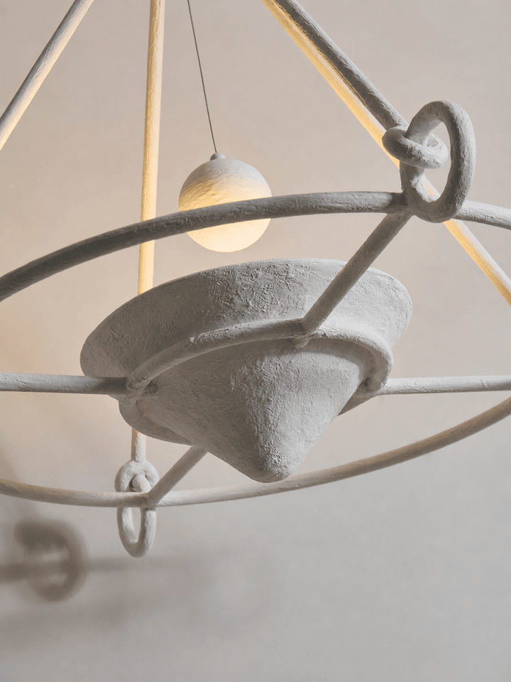 Sculptural Plaster Chandelier - Vakkerlight