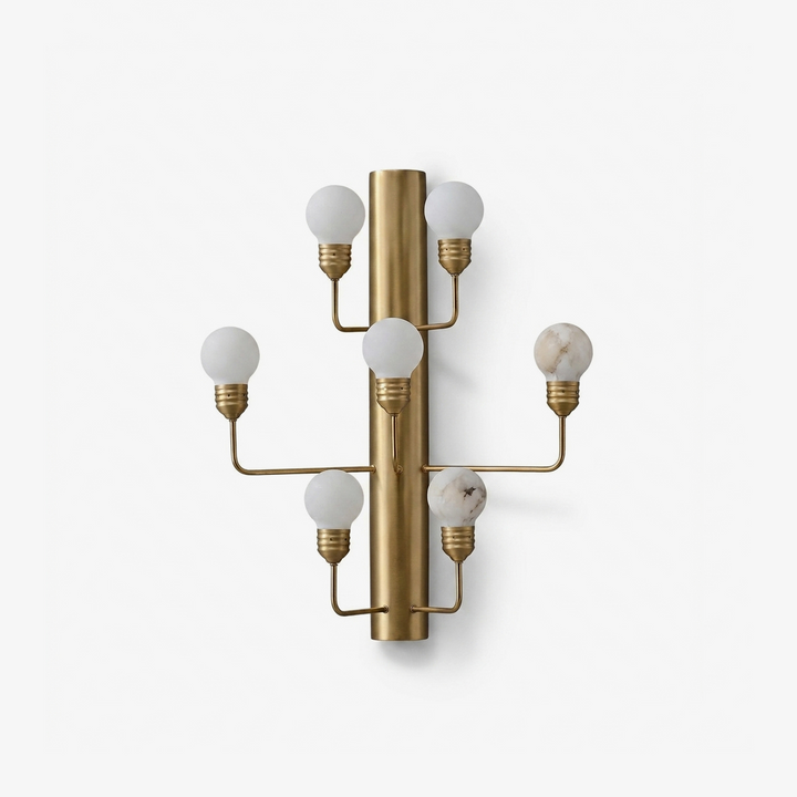 Raggiera Alabaster Globe Wall Sconce