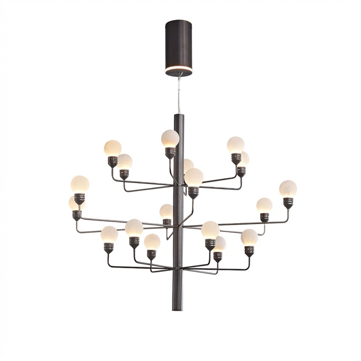 Raggiera Tiered Alabaster Globe Chandelier