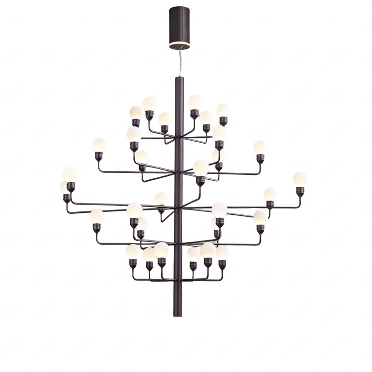 Raggiera Tiered Alabaster Globe Chandelier