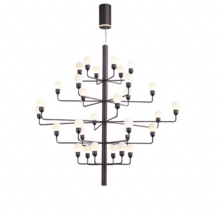 Raggiera Tiered Alabaster Globe Chandelier