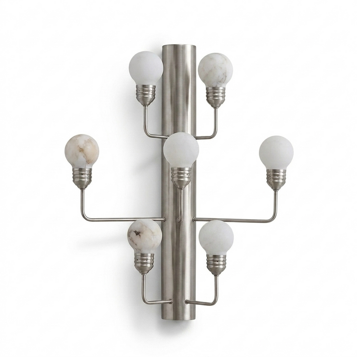 Raggiera Alabaster Globe Wall Sconce