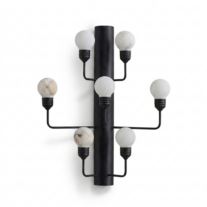 Raggiera Alabaster Globe Wall Sconce