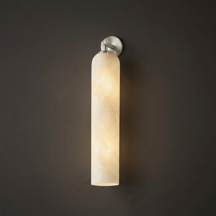 Tube Alabaster Wall Sconce
