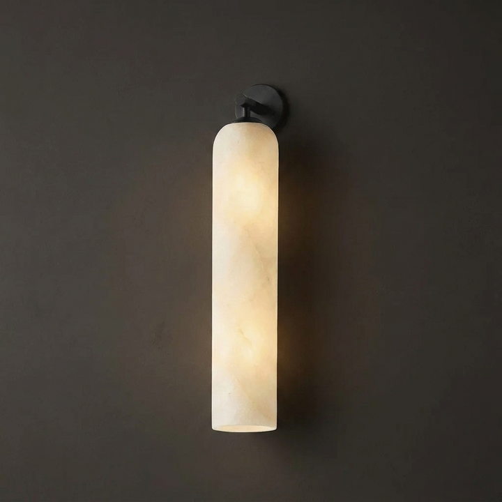 Tube Alabaster Wall Sconce