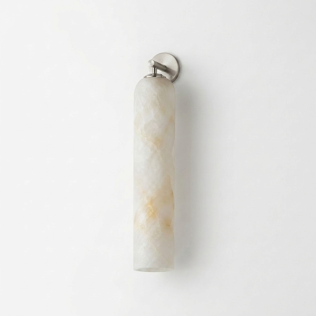 Tube Alabaster Wall Sconce