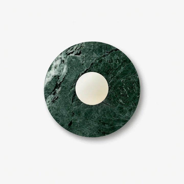Pietraluna Round Stone Disc Wall Sconce