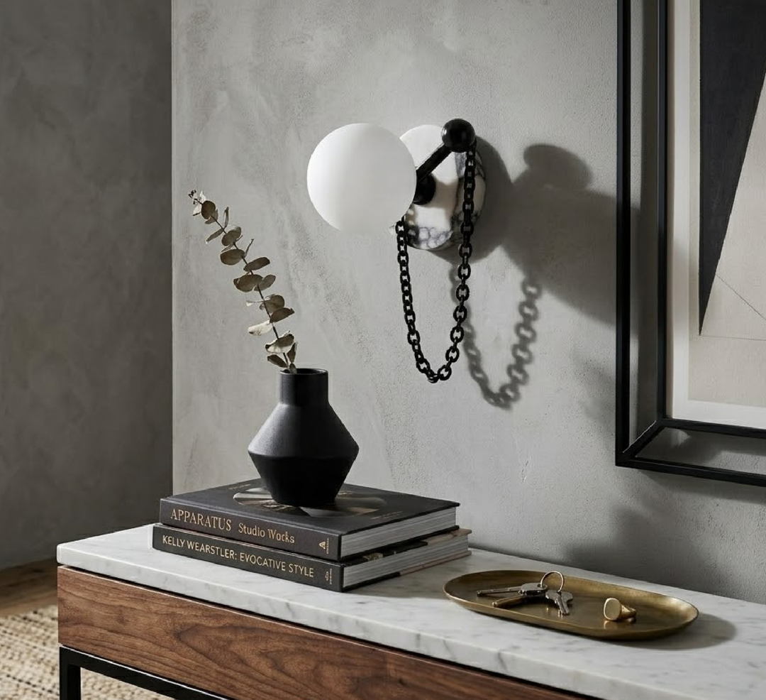 Keepsake Marble Globe Wall Sconce - Vakkerlight