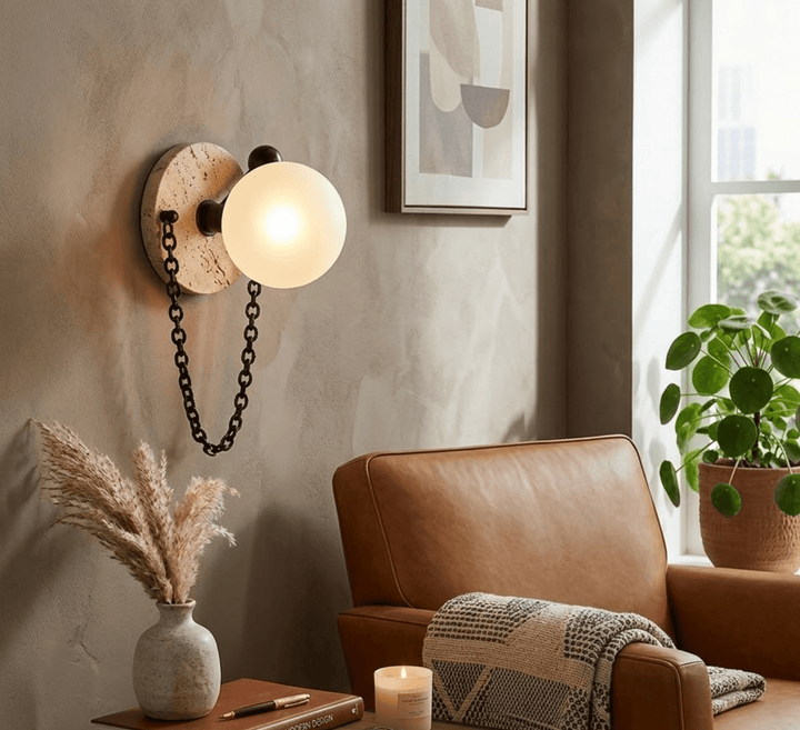 Keepsake Marble Globe Wall Sconce - Vakkerlight