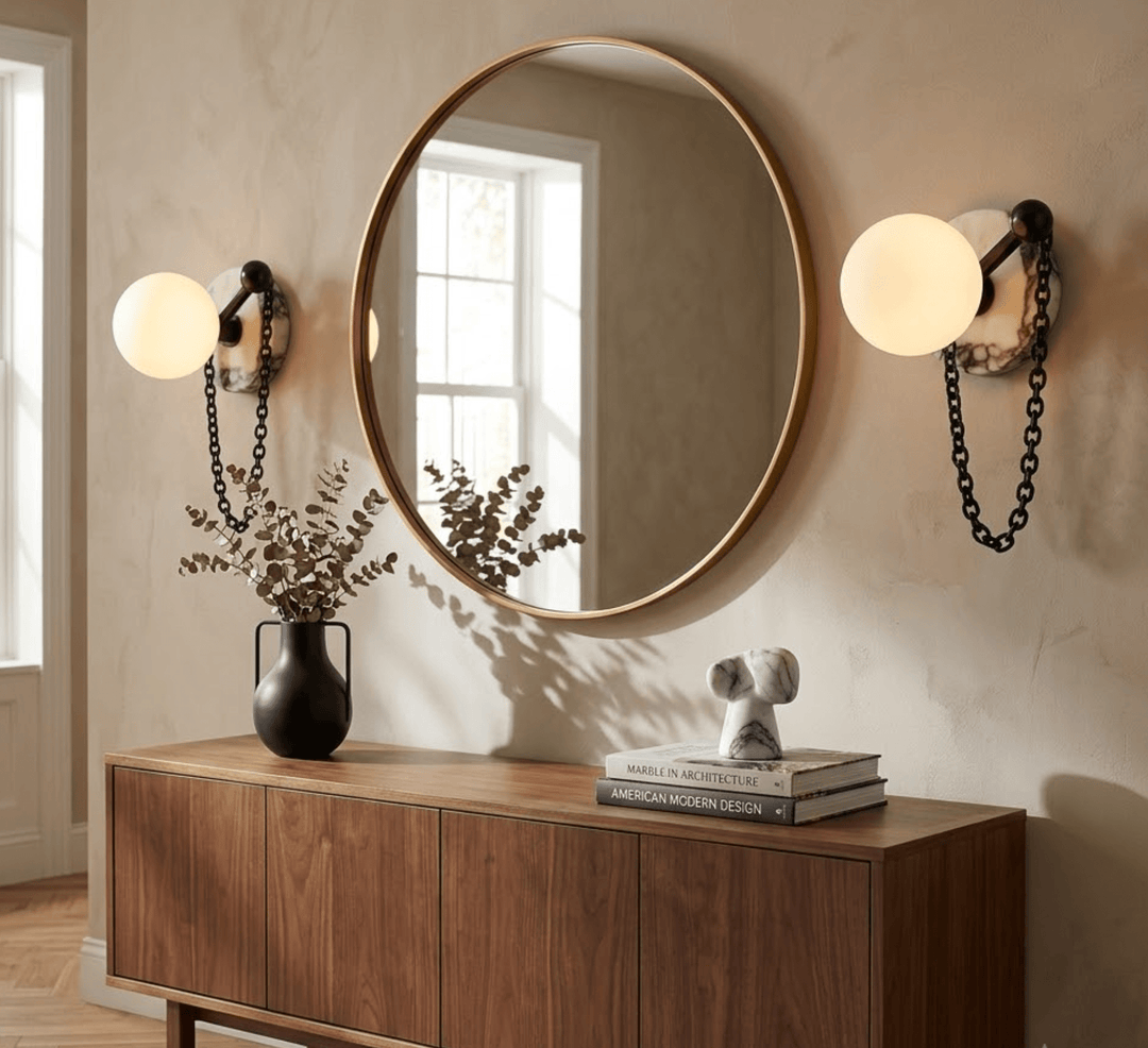 Keepsake Marble Globe Wall Sconce - Vakkerlight