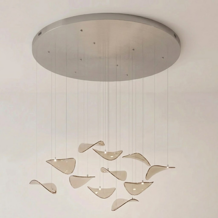 Wave Floating Leaf Chandelier