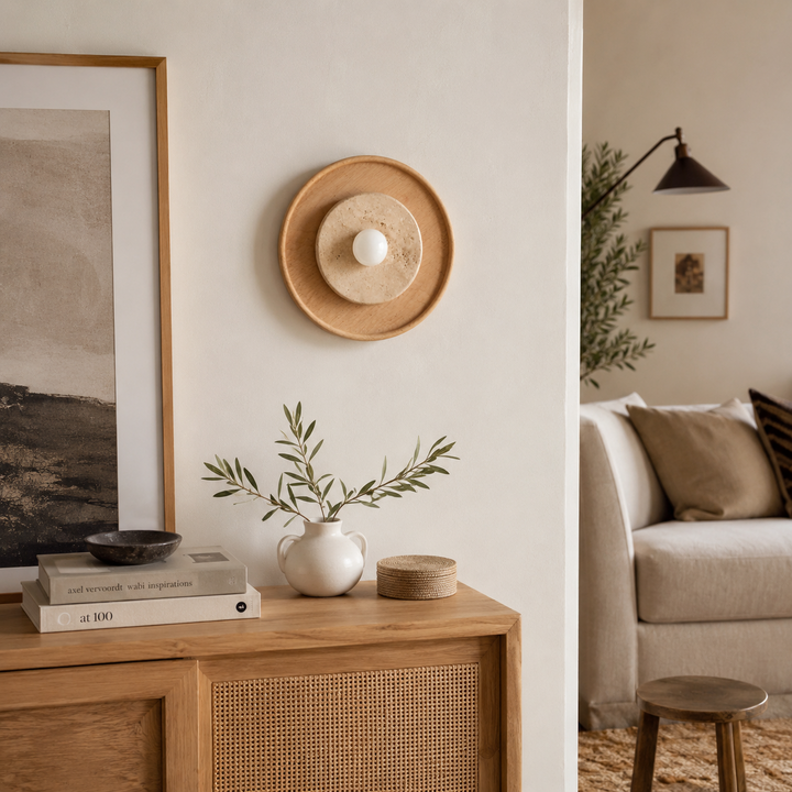 Rapolano Travertine Wall Sconce