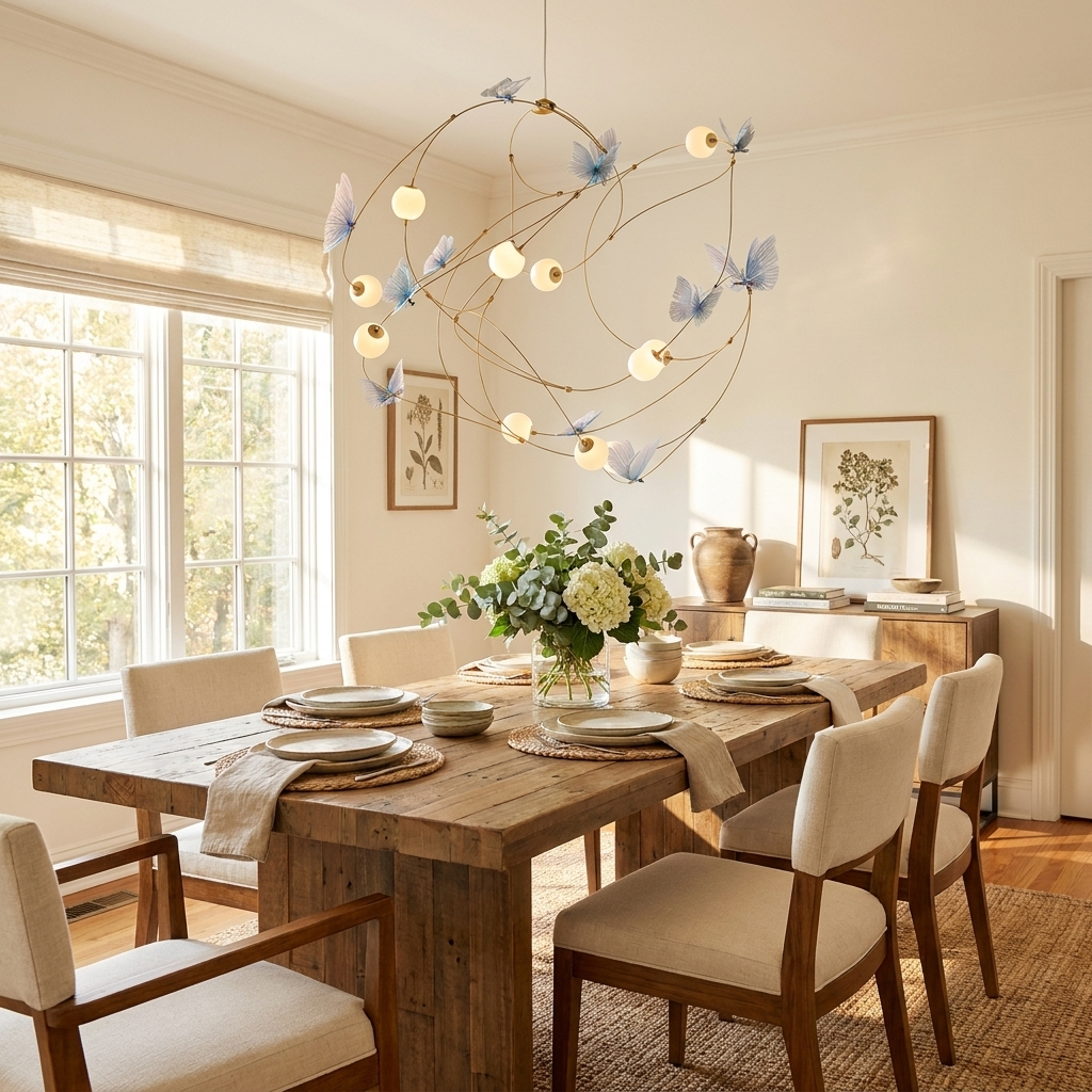 Flutter Orbit Butterfly Chandelier