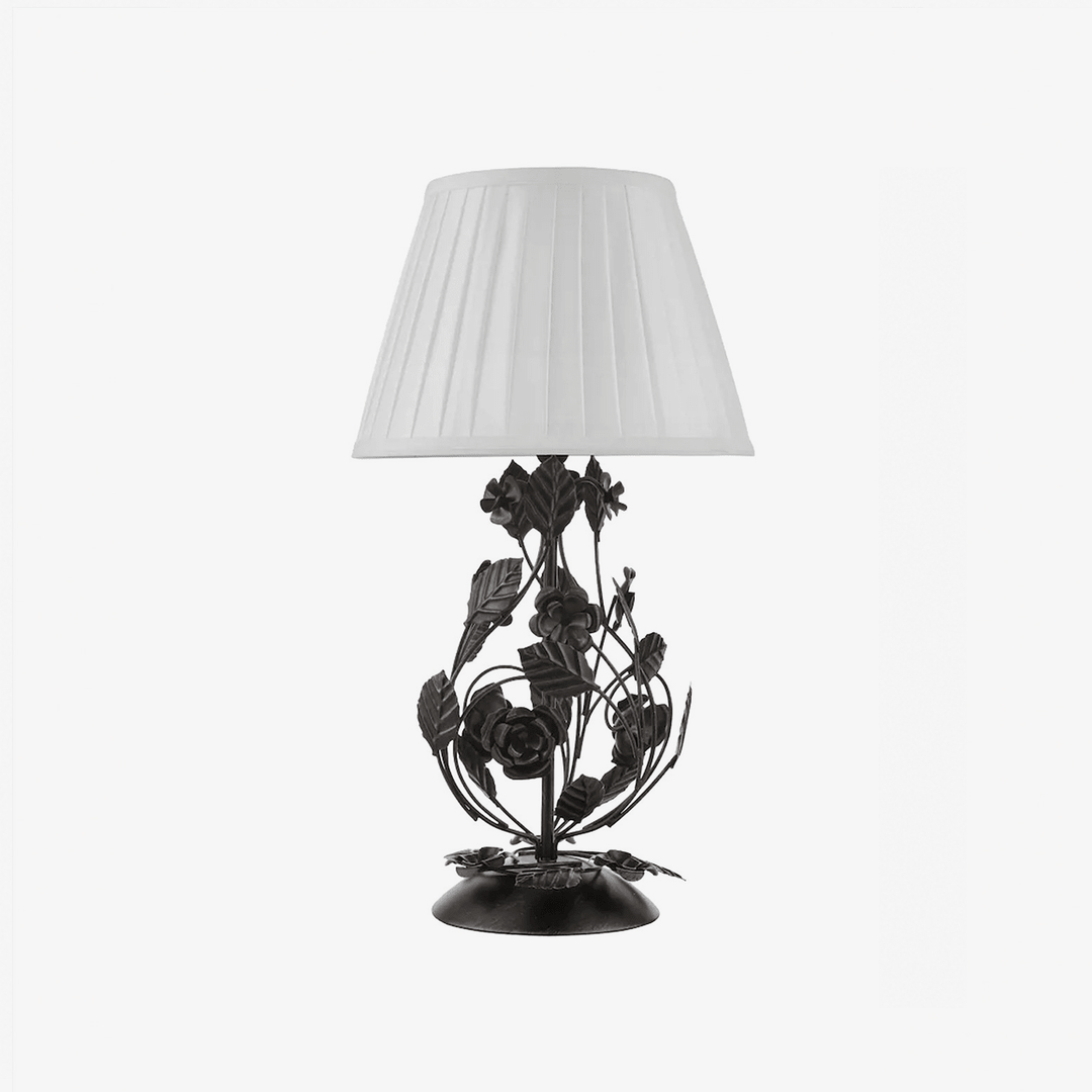 Rosaspina Wrought Iron Rose Table Lamp - Vakkerlight