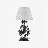 Lampada da tavolo Rosaspina in ferro battuto