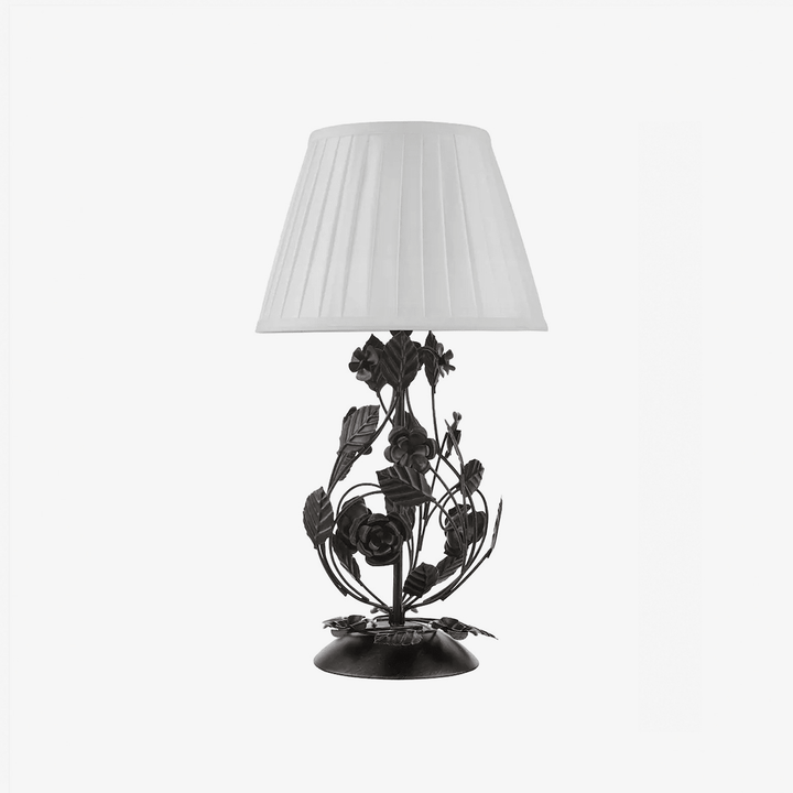 Rosaspina Wrought Iron Rose Table Lamp - Vakkerlight